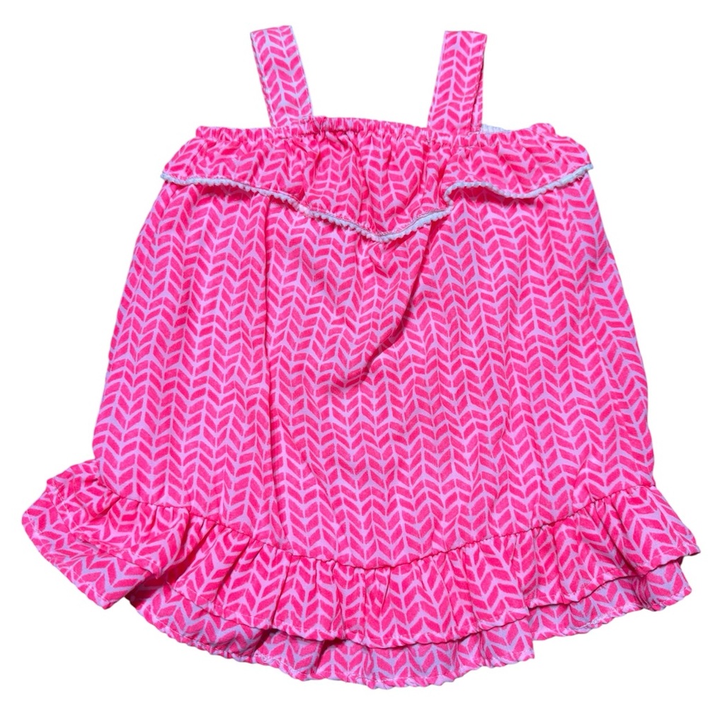 Cherokee | Pink Patterned Baby Dress | 12M